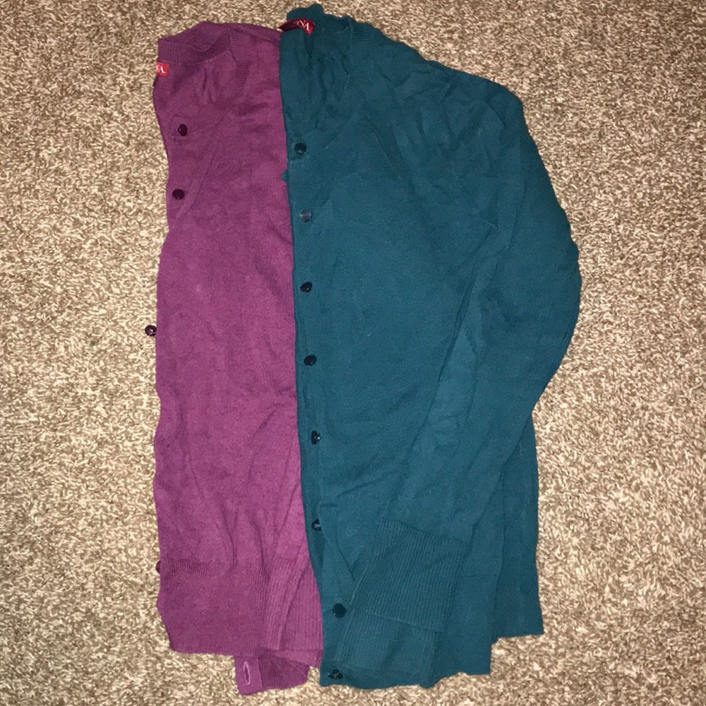 Bundle of 2 Merona button down cardigans size M